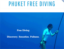 Tablet Screenshot of phuketfreediving.com